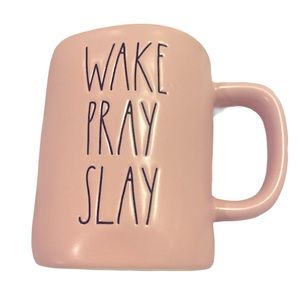 NWT RAE DUNN Artisan Collection WAKE PRAY SLAY mug